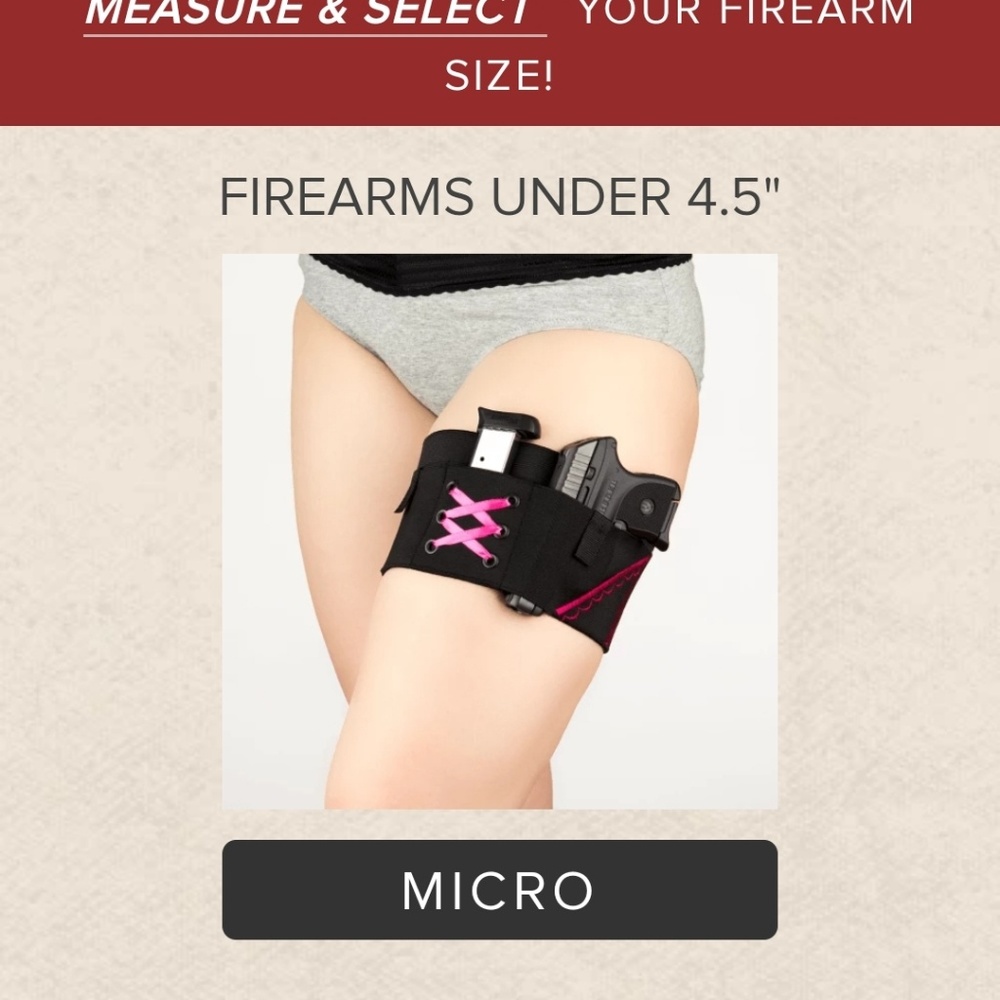 Can Can Concealment  thigh holster and garter belt